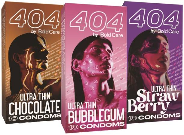 Bold Care flavored condoms for men - Bubblegum Condoms,Strawberry Condoms, Chocolate Condom