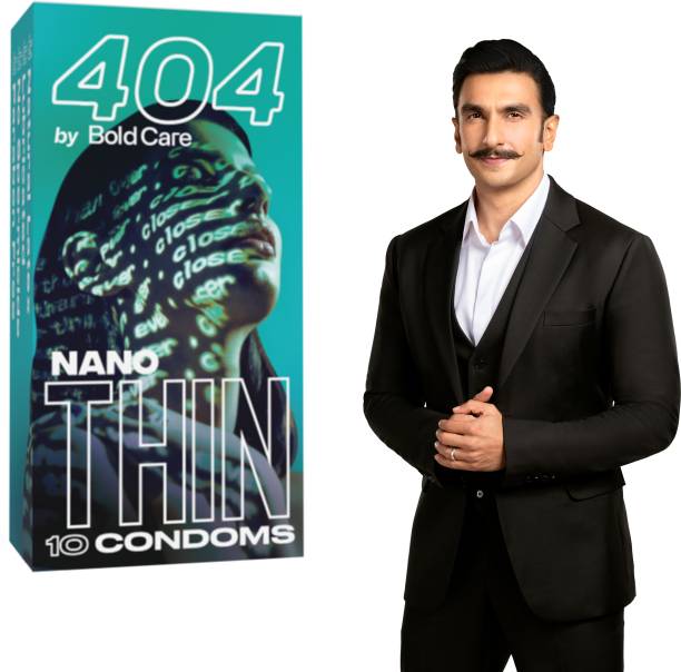 Bold Care 404 Super Nano Thin Condoms For Men Intense Fit with a Natural Feel Condom