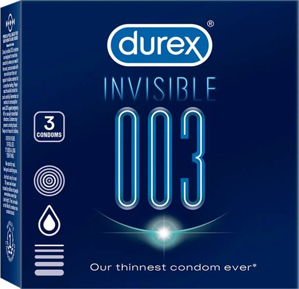 DUREX NEW Invisible 003 - 3 Condoms Condom