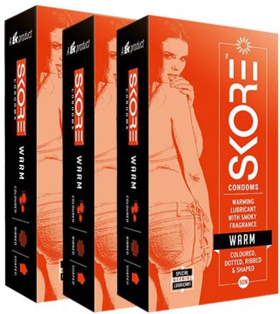 SKORE Warm Condom 3 Pack (30pcs) Condom