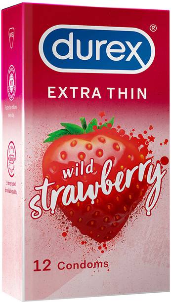 DUREX Strawberry Flavoured Condoms - 12 Count Condom