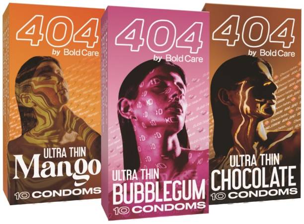 Bold Care flavored condoms for men - Bubblegum Condoms, Chocolate Condoms, Mango Condom