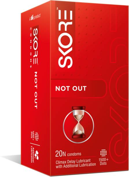 SKORE Not Out Condoms (Pack of 20 pieces) Condom