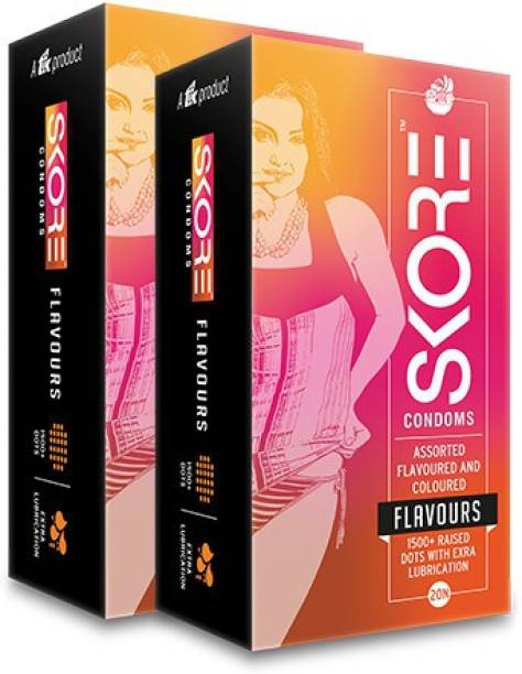 SKORE Flavours Condom 20 Pack Of 2 Condom