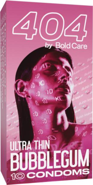 Bold Care 404 Super Ultra Thin Bubblegum Flavored Condoms For Men Condom