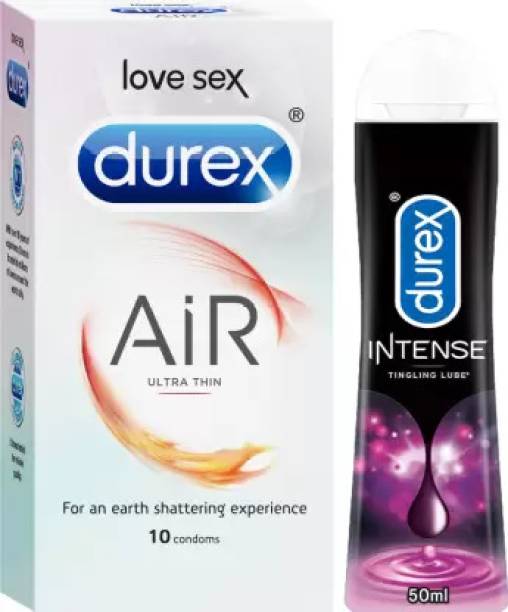 DUREX Air Condom and Lube Intense lubricating gel Condom