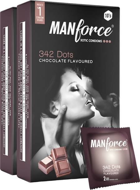 MANFORCE Chocolate flavor condom - 10 Pieces x Pack of 2 Condom