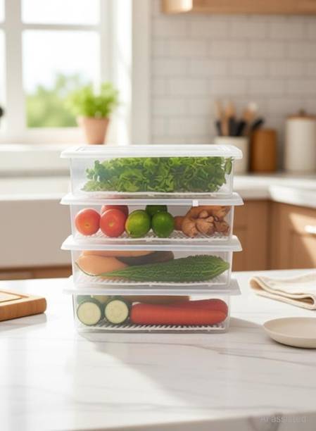 prayati Plastic Fridge Container  - 1500 ml