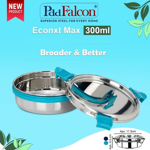 FALCON Stainless Steel Mini Container - 300 ml, 100% LEAK PROOF AIR TIGHT 1 Containers Lunch Box