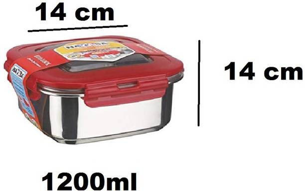NAYASA Steel Grocery Container  - 1200 ml