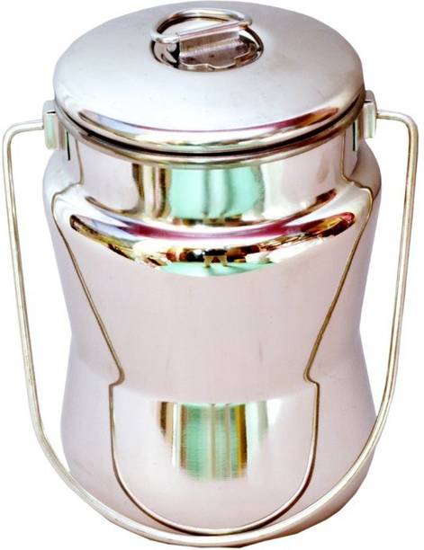 akash metal Steel Milk Container  - 800