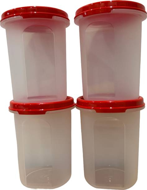 TUPPERWARE Plastic Tea Coffee & Sugar Container - 440 ml, 440 ml, 440 ml, 440 ml