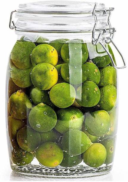 GRUHSARATHI Glass Pickle Jar  - 1.2 kg, 1200 ml