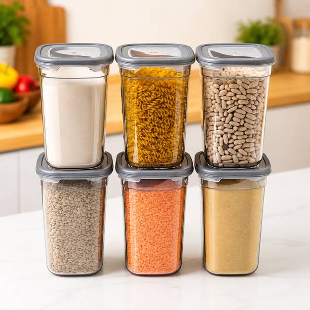 GAJANAND1 Plastic Grocery Container  - 1100 ml