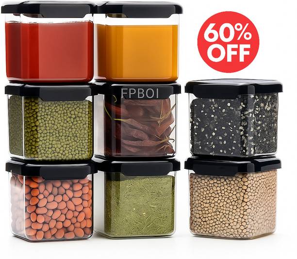 FPBOI Unbreakable Air Tight Modular Kitchen Plastic Storage Containers Combo Set  - 550 ml