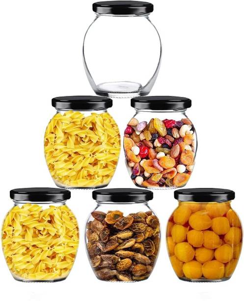 JIGSHTIAL Glass Grocery Container  - 400 ml
