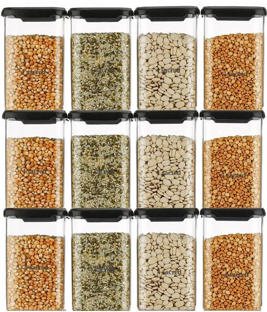 4 SACRED Plastic Grocery Container  - 1200 ml