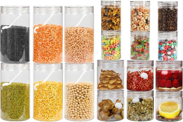 Pearlpet Transparent-300_500_1400-Set of 18  - 300 ml, 500 ml, 1400 ml