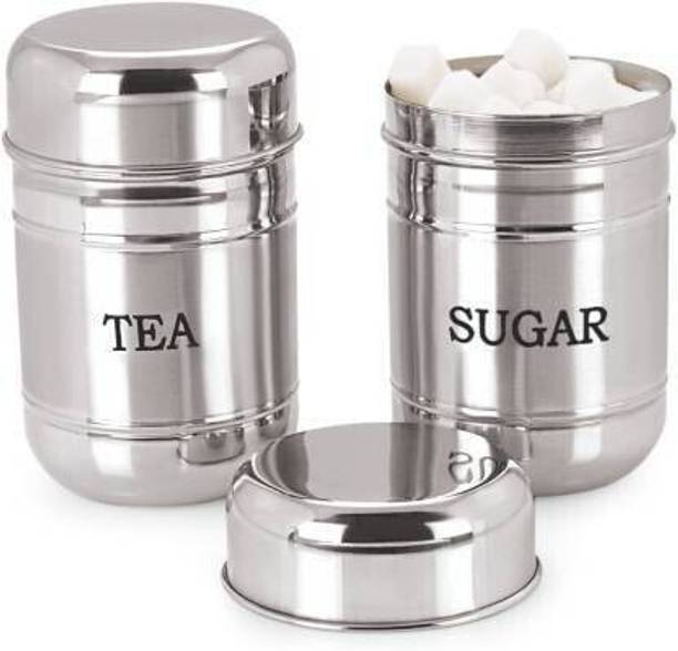 STOREeASY Steel Tea Coffee & Sugar Container - 790 ml