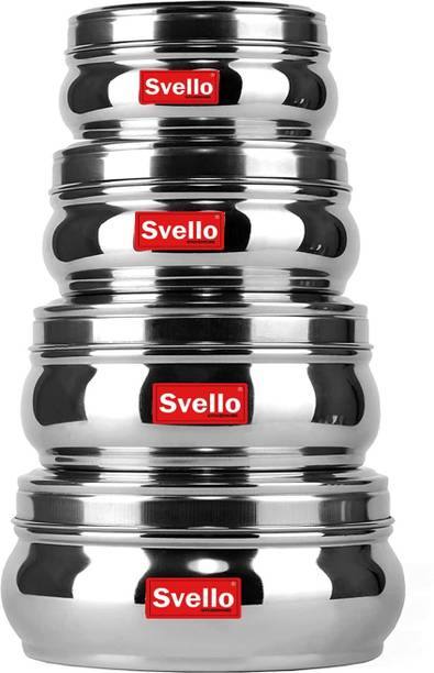 Svello Stainless Steel Utility Container - 200 ml, 400...