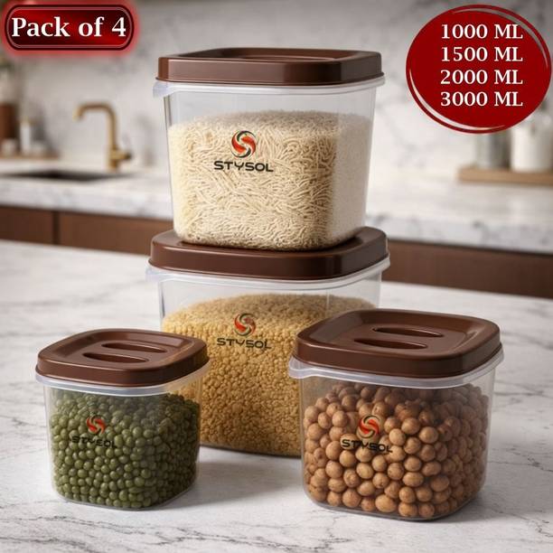 Stysol Plastic Grocery Container  - 1000 ml, 1500 ml, 2000 ml, 3000 ml