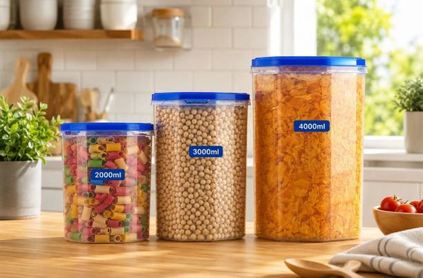 jasvi Plastic Grocery Container - 2000 ml, 3000 ml, 4000 ml