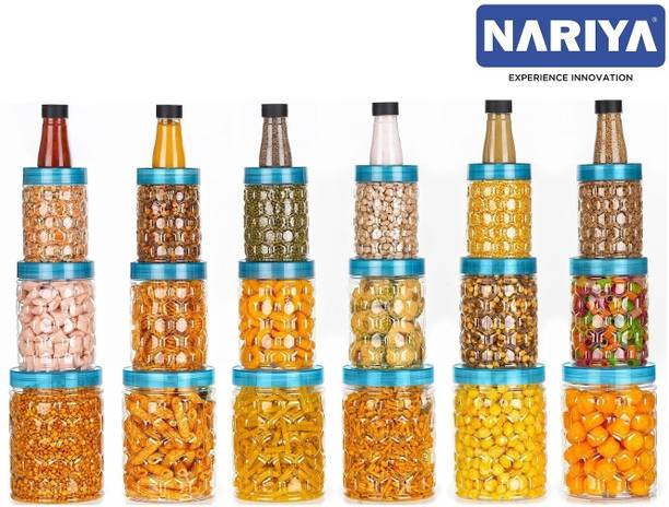 nariya Plastic Grocery Container  - 1200 ml, 650 ml, 350 ml, 125 ml