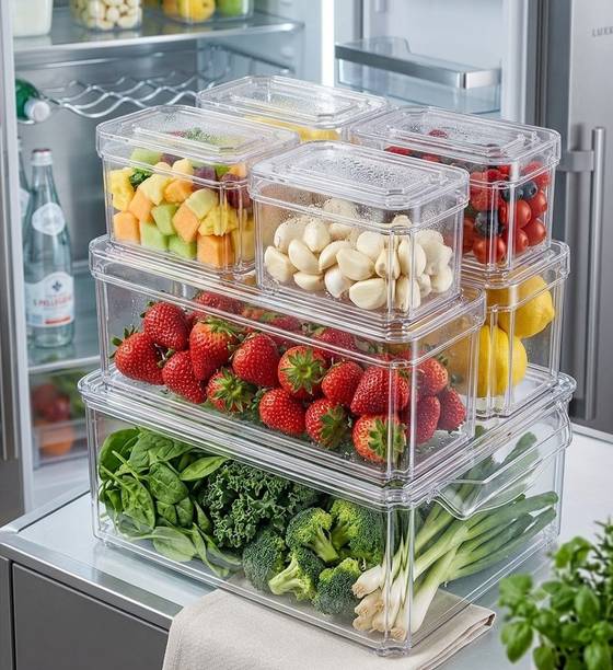 sahirvan Plastic Fridge Container  - 2 L