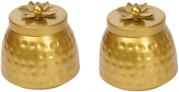 Assortedcraft Iron Cookie Jar - 250 ml