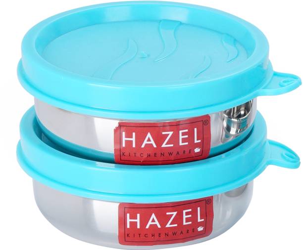 HAZEL Stainless Steel Airtight Containers for Kitchen Tiffin Boxes with Leak Proof Lid  - 90 ml
