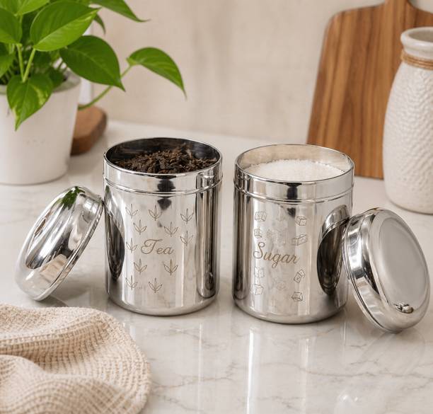 ASHOKA Stainless Steel Tea Coffee & Sugar Container - ...
