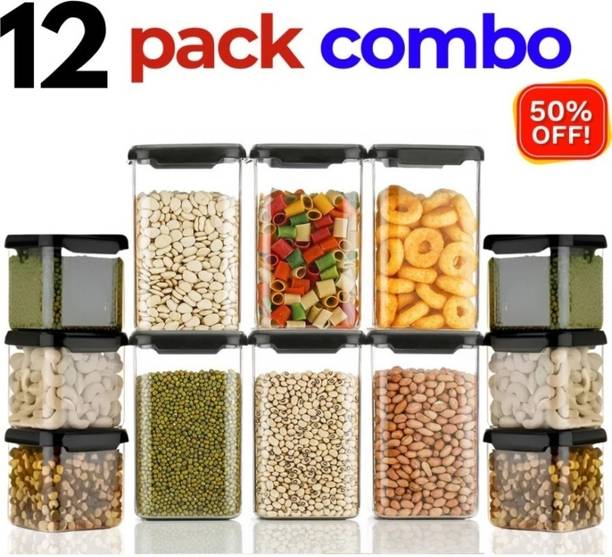 kitchkart Smart Buy 100% Unbreakable and Airtight Kitchen Storage Container Set  - 550 ml, 1200 ml
