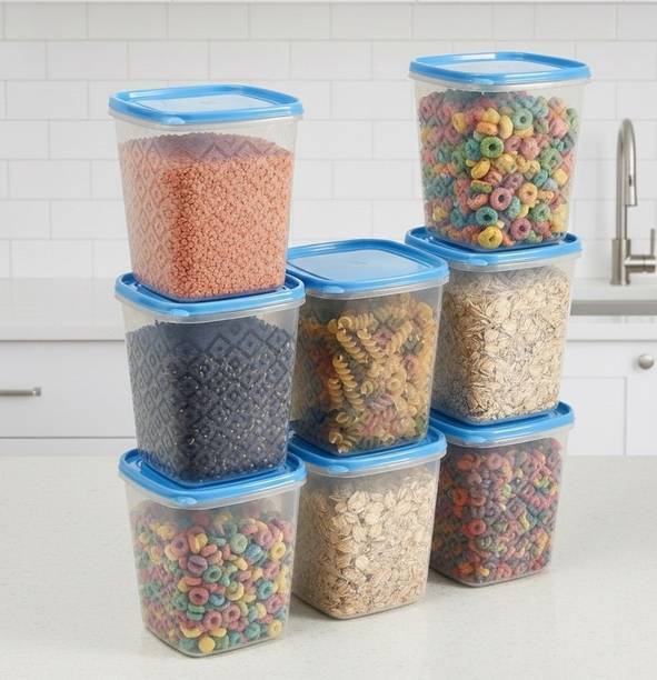 Loknath Kitchen Plastic Boxes Set of 8  - 2000 ml