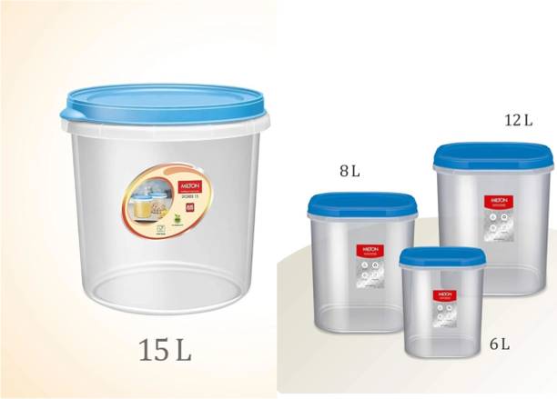 MILTON Plastic Grocery Container  - 6 L, 8 L, 12 L, 15 L