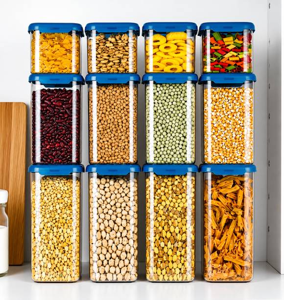 kitchkart Plastic Grocery Container  - 550 ml, 1200 ml, 1500 ml