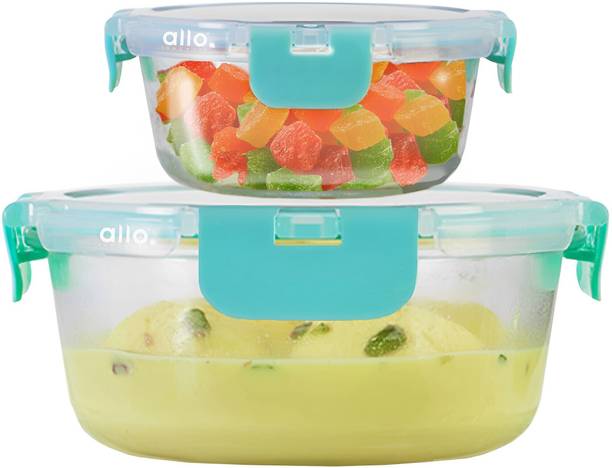 Allo Glass Fridge Container  - 215 ml, 635 ml