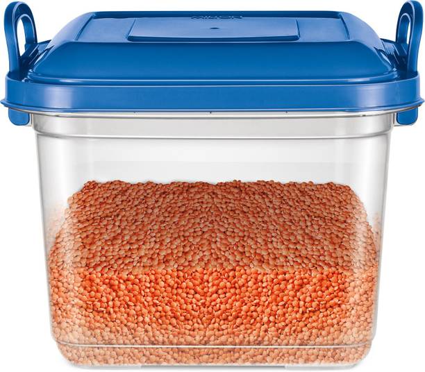 MILTON Silo 14 Plastic Storage Containers, 1 Piece, Blue | Kitchen Storage Jar  - 14.45 L प्लास्टिक ग्रोसरी कंटेनर