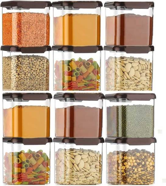 SKYLIFE 100%Unbreakable AirTight Modular Kitchen Plastic Storage Containers Canister Box  - 500 ml