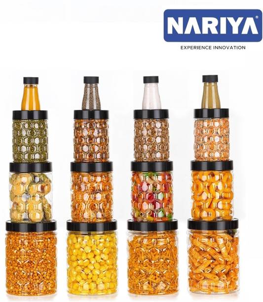 nariya Plastic Grocery Container  - 1200 ml, 650 ml, 350 ml, 125 ml