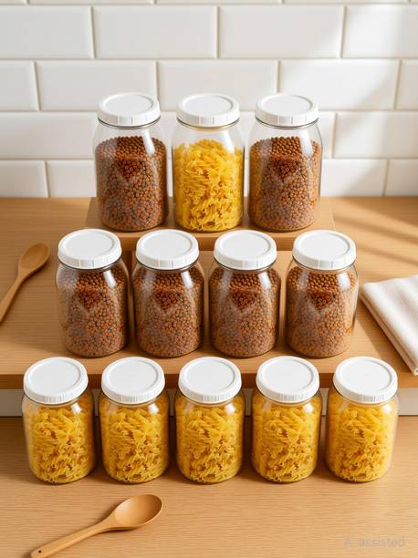 Pearlpet Plastic Grocery Container  - 1500 ml, 1000 ml