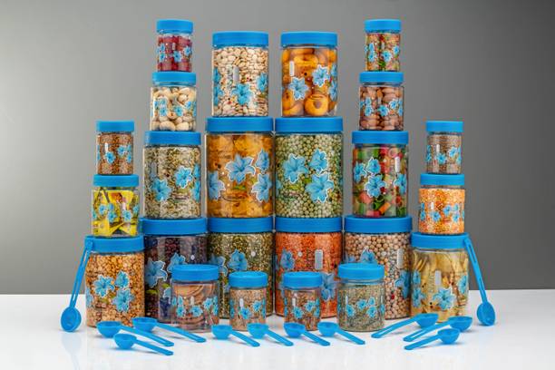 BELLERBIRD Air Tight Kitchen Plastic Storage Containers Jars Container Box Combo Set  - 10000 ml प्लास्टिक ग्रोसरी कंटेनर
