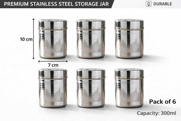 PrasadUtensils Steel Tea Coffee & Sugar Container - 30...