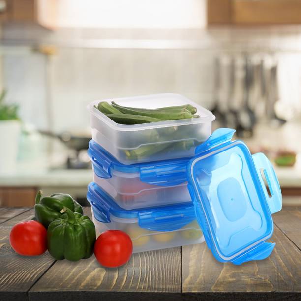 BELLERBIRD Multipurpose Fridge storage containers & jar Set with Airtight Locking Lid  - 800 ml प्लास्टिक फ्रिज कंटेनर