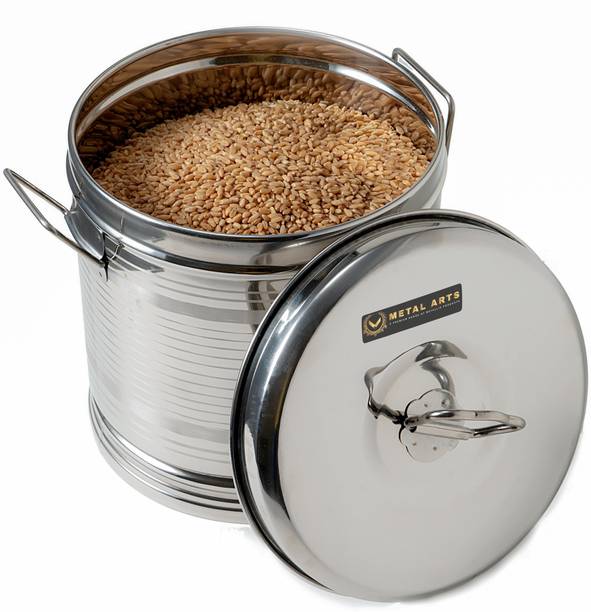 V Metal Arts Steel Grocery Container  - 5 kg