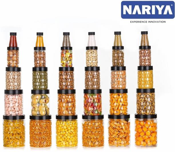 nariya Plastic Grocery Container  - 2000 ml, 1200 ml, 650 ml, 350 ml, 125 ml
