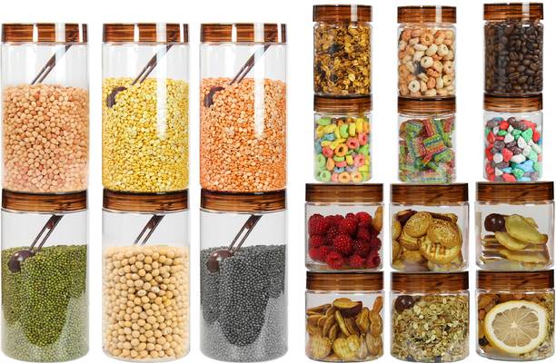 Pearlpet Brown-300_500_1400-Set of 18  - 300 ml, 500 ml, 1400 ml