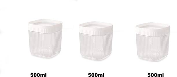 NAYASA Plastic Grocery Container  - 500 ml, 500 ml, 500 ml