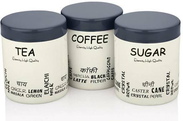VIKASMETALS Steel Tea Coffee & Sugar Container - 2 L