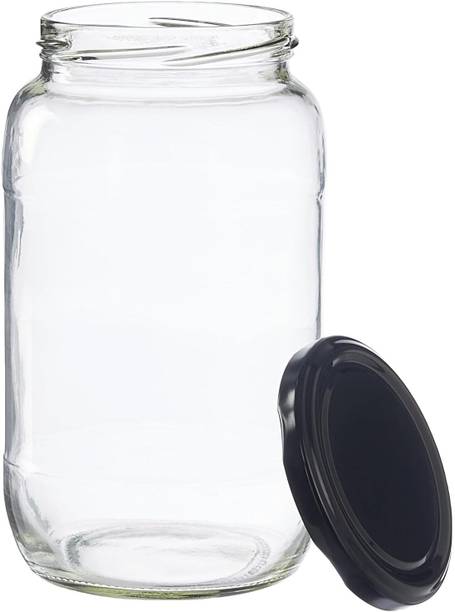 JIGSHTIAL Glass Pickle Jar  - 1000 ml