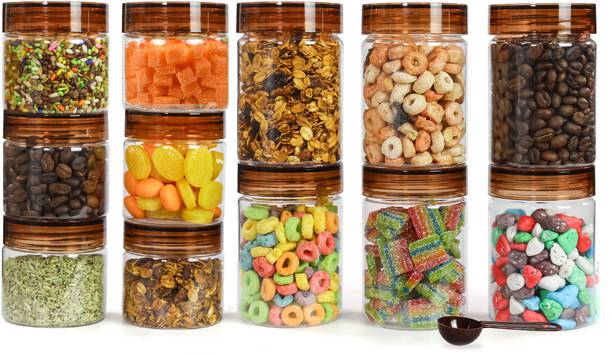 Pearlpet Plastic Grocery Container - 200 ml, 300 ml